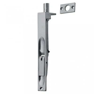 Image of Supreme Heavy Duty Flush Bolt Door for French Doors &amp; Double 100/150/200mm Brass/Chrome/Satin (150mm, Chrome)