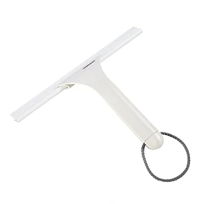Image of Leifheit Cabino Squeegee for Shower Glass, Window with Rubber Lip, Tile and Screen Wiper Cleaning Width of 24 cm