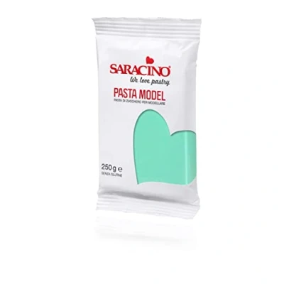 Image of Saracino Sugar Paste Model Tiffany Blue Modelling 250 g Gluten Free Made in Italy