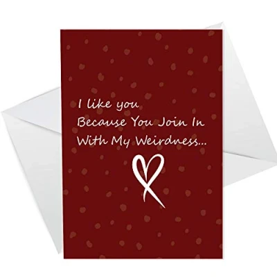 Image of Funny Valentines Day Anniversary Card For Boyfriend Girlfriend Husband Wife