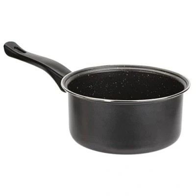 Image of PMS 831125 Assorted Colors Carbon Steel Marble Effect Non Stick Saucepan (20cm) 1 Piece