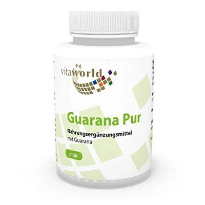 Image of Vita World Guarana Pure 500Mg 120 Capsules Energy Made in Germany