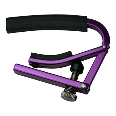 Image of Shubb L4VIO Lite Series 7.25 Radius Neck Electric Guitar Capo, Anodized Violet
