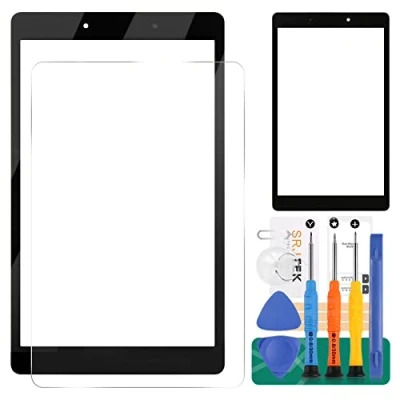 Image of For Samsung Galaxy Tab A 8.0 (2019) screen replacement T290 outer glass SM front panel T295 lens Repair Parts with tools (Black)