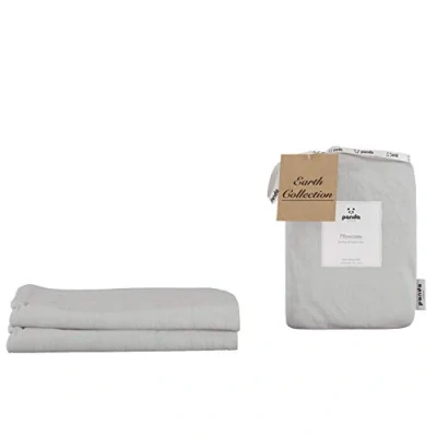 Image of Panda Bamboo &amp; French Linen Pillowcases (Silver Lining Grey)