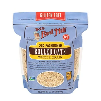 Image of Bob&#039;s Red Mill Old Fashioned Rolled Oats, Gluten Free, Whole Grain, 907g Pouch