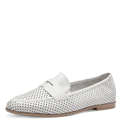 Image of Tamaris Women&#039; 1 24210 42 Loafer, White Structure, 6 UK