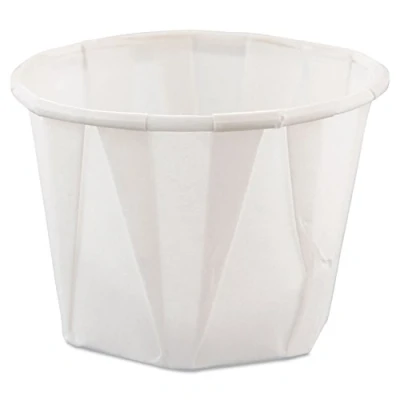 Image of Single paper Souffl é cup 1 ounce a set of 250 [UNK] waxed Lamian Noodles, sub cups, sauce cans, condiment cans