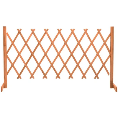 Image of vidaXL Garden Trellis Fence Orange 150x80 cm Solid Firwood