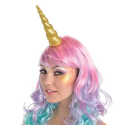 Image of amscan Gold Glitter Unicorn Headband