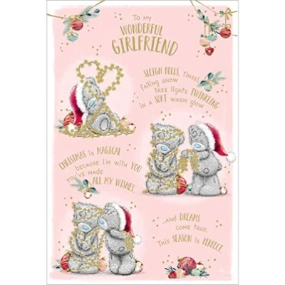 Image of Me To You Bear Girlfriend Verse Christmas Card