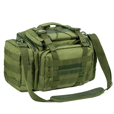 Image of Dr.Fish Carp Fishing Bag for Tackle Storage Large Multi Pockets Holdall Shoulder Waist Handbag 900D Heavy duty Oxford Fabric Water Resistant Outdoors Hiking Hunting Camping Travel