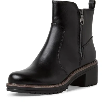 Image of MARCO TOZZI Women&#039;s Bootie Zip + Briefs 2 25430 43 Fashion Boot, Black, 4 UK