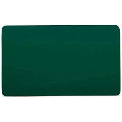 Image of Trendi 2 Gang Artistic Modern Glossy Tactile Double Blanking Plate Dark Green