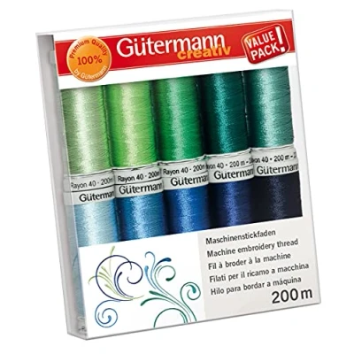 Image of Gutermann Thread Set, Multi Colour, 200m
