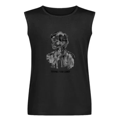 Image of Townes Van Zandt Portrait Outlaw Country Sleeveless T Shirt Man&#039;s Fashion Cotton Black Vest Tank Clothes XXL