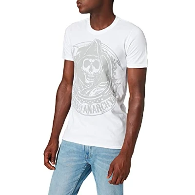 Image of Plastic Head Sons of Anarchy Reaper Men&#039;s T Shirt White Medium