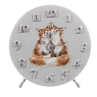 Image of Wrendale Designs &#039;Contentment&#039; Fox Mantel Clock