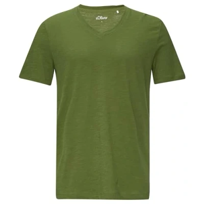 Image of s.Oliver Men&#039;s 2153000 T Shirt, Green 7785, S