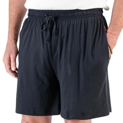 Image of Easylife Men&#039;s Cotton Lounge Shorts, Mens PJ Shorts Men, Pyjama for Bed Bottoms Fully Guaranteed Black