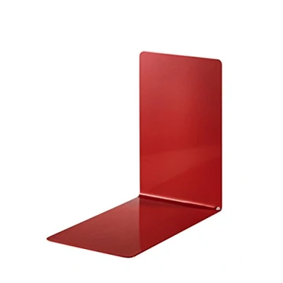 Image of Alco 4301 12 Metal Bookends 85 x 140 mm Set of 2 Red