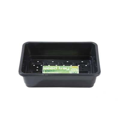 Image of Garland Small Seed Tray Black With Holes