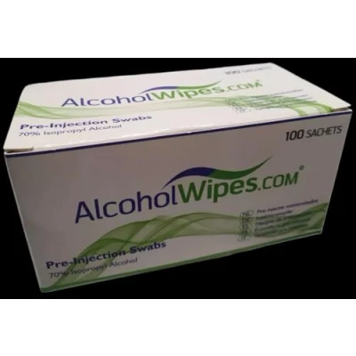 Image of Alcotip Pre Injection Skin Cleansing Alcohol Swabs (70% Isopropyl Alcohol) x 200