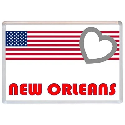 Image of New Orleans Louisiana Love USA/American Cities Jumbo Fridge Magnet (United States of America)
