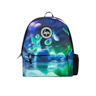 Image of hype BAGS Alien Landscape Badge Polyester Unisex Backpacks in Multi Coloured Size: One Size