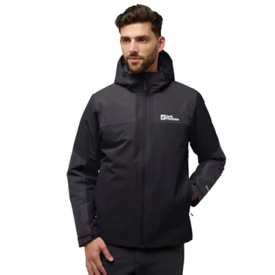 Image of Jack Wolfskin Men&#039;s Jasper ins JKT m Jacket, Black, XXL