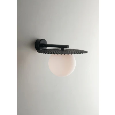 Image of Chaplin Globe Wall Lamp, Black, G9