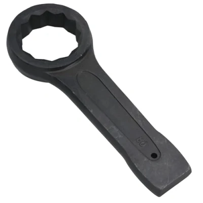 Image of AB Tools 80mm Slogging Box End Striking Ring Wrench Spanner Bi Hex 12 Sided Metric