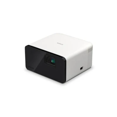 Image of Epson EF 21W Mini Smart 3LCD Projector, Full HD, 1000 Lumens, 150 Inch Display with HDR, Google TV, Dolby Atmos Sound, Gaming &amp; Home Cinema Laser Projector Warm White