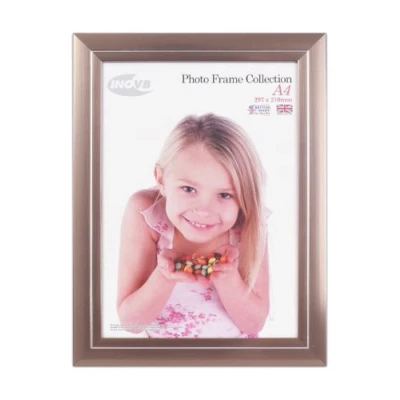 Image of Inov8 British Made Traditional Picture/Photo Frame, A4, Pewter 53
