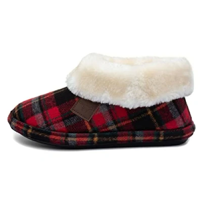 Image of Jo &amp; Joe Glenroyal Womens Red Tartan Bootie Size 6 UK