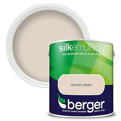 Image of Berger Silk Emulsion 2.5L Canvas Cream
