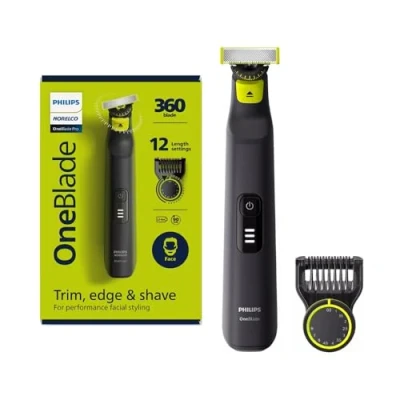 Image of Philips OneBlade 360 Pro Hybrid Electric Trimmer, Black, QP6531/15