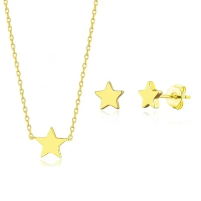 Image of Philip Jones Gold Plated Star Set