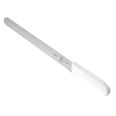 Image of Mercer Culinary Ultimate White Cutlery 11&quot; Slicer (Wavy Edge)