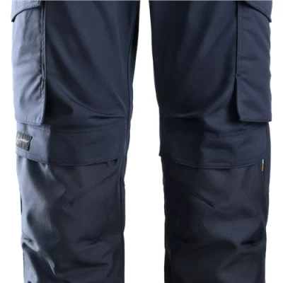 Image of Snickers Service Trousers+ Knee Pockets Navy/Navy 104