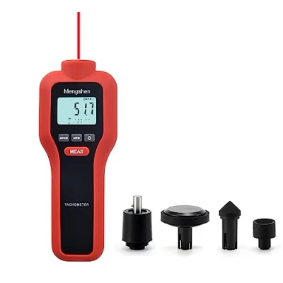 Image of Digital Tachometer, Mengshen 2 in 1 Non Contact &amp; Speed Meter Rotation Tester TH 522