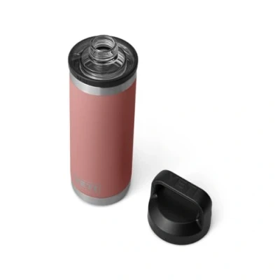 Image of YETI Rambler Bottle Chug, Vaccum Insulated Stainless Steel with Chug Cap, Sandstone Pink, 18 oz (532 ml)