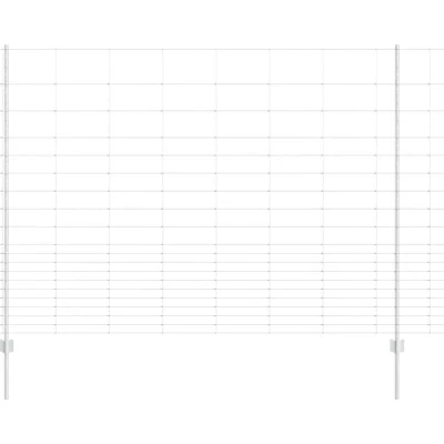 Image of vidaXL Fence Posts 22 pcs U Channel 160 cm Galvanised Steel