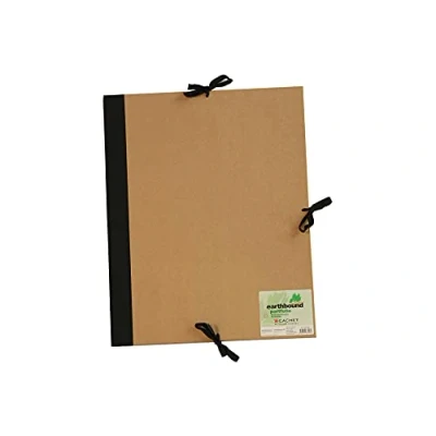 Image of Daler Rowney Cachet Earthbound A1 Tan Artist Artwork Portfolio with Flaps Hard Cover Folder, Ribbon Ties, Acid Free, Ideal for Artists &amp; Students