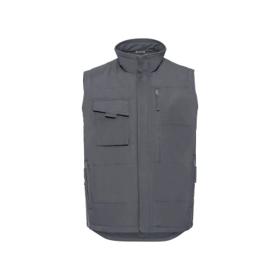 Image of Russell Athletic Mens Heavy Duty Gilet (Convoy Grey) Dark Grey Size 3XL