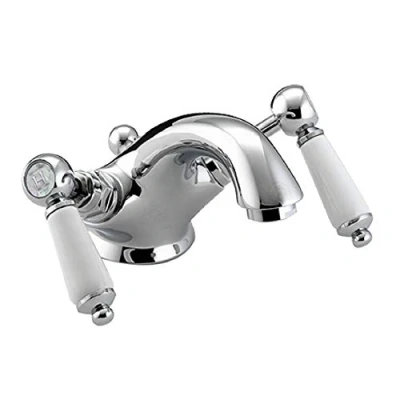 Image of Bristan RS2 BAS C Renaissance Basin Mixer with Pop up Waste Bathroom Tap, Chrome