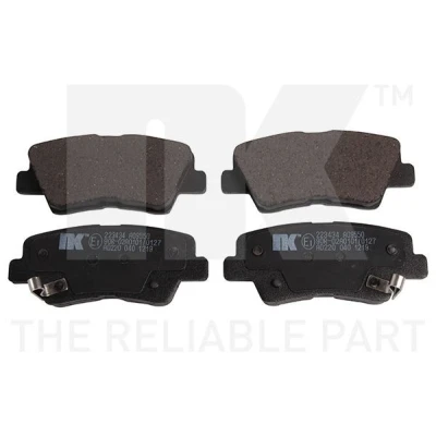 Image of 48413341A0, 48413350D0 Brake pad set NK 223434 with acoustic wear warning anti squeak plate without accessories HYUNDAI: Tucson, i30 II Hatchback