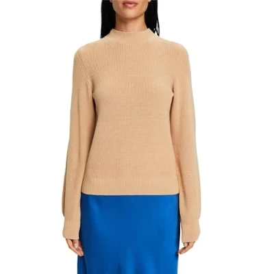 Image of ESPRIT Women&#039;s 103EE1I342 Pullover Sweater, 295/CREAM Beige, M