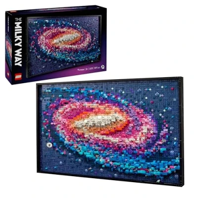Image of LEGO Art The Milky Way Galaxy Set, Space Model Kit for Adults to Build, Creative Activity Design Lovers, Home Office Décor Idea Living Room, Astronomy Gift Men, Women, Him or Her 31212