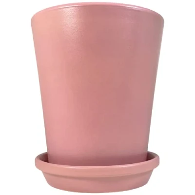Image of Meliflor Ceramic pots with Coasters, Pink, 30 x 34 cm